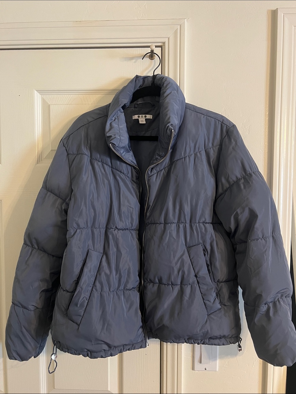 Three Dots Women's Puffer Jacket in Slate Blue